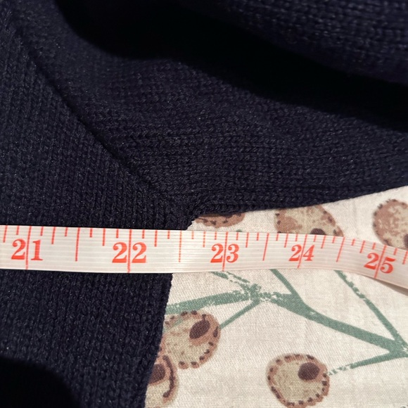 SFKM NWT Men’s Navy Blue V-Neck Pullover Long Sleeve Sweater Size M - Picture 5 of 7